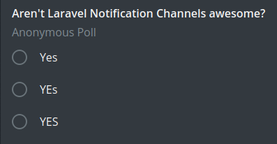 Laravel Telegram Poll Example