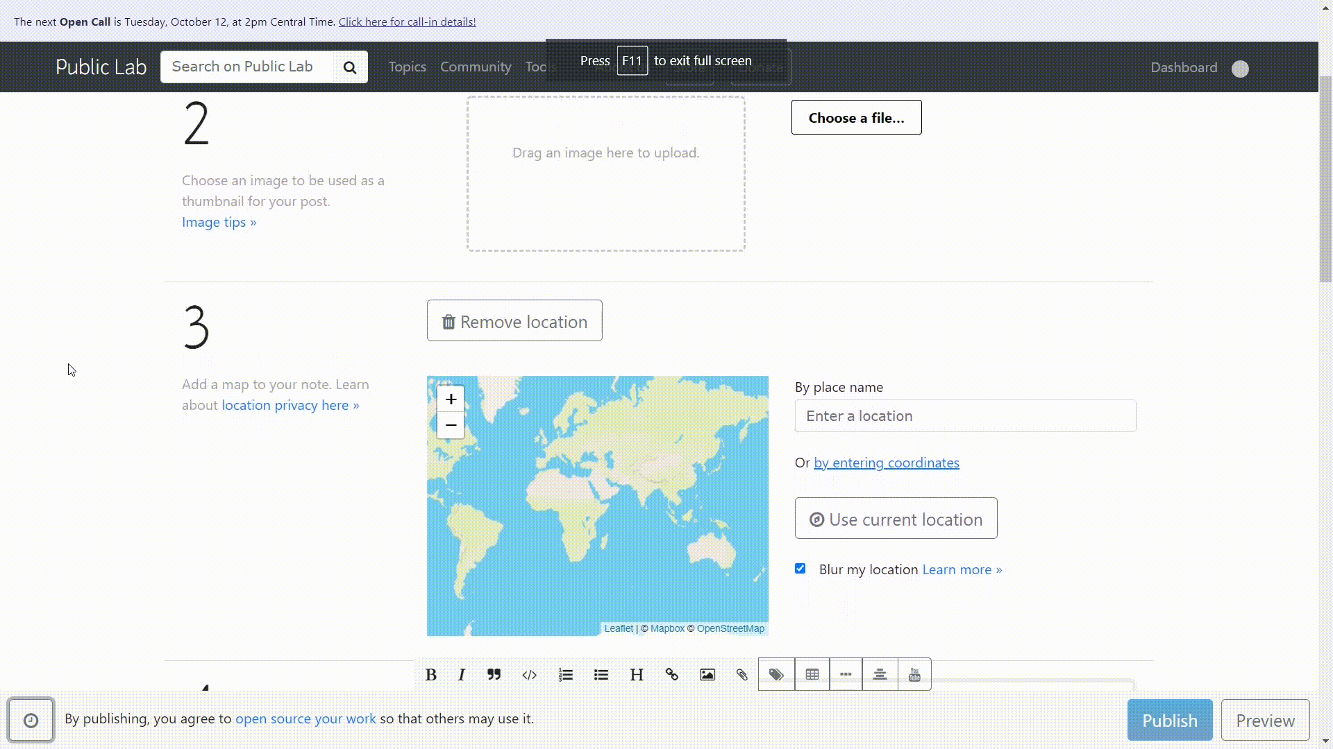 map floats over footer while scroling