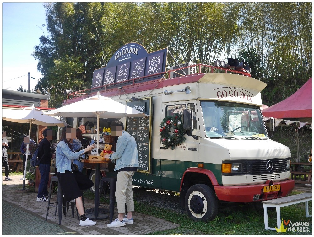 桃園大溪美食｜『GOGOBOX餐車誌in樂灣基地』戶外野餐風~好天氣的好去處~美式餐車賣著好吃輕食!