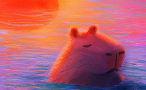 I Created Paintings Of Capybaras In Various Moments Of Rest And Relaxation (27 Pics)