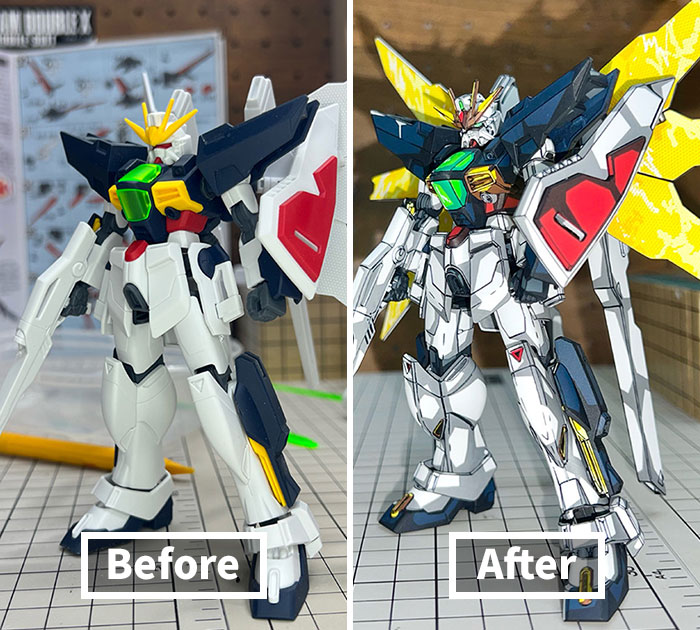 Artist Paints Over Gundam Action Figures To Make Them Look Like They’ve Stepped Straight Out Of An Anime (17 Pics)