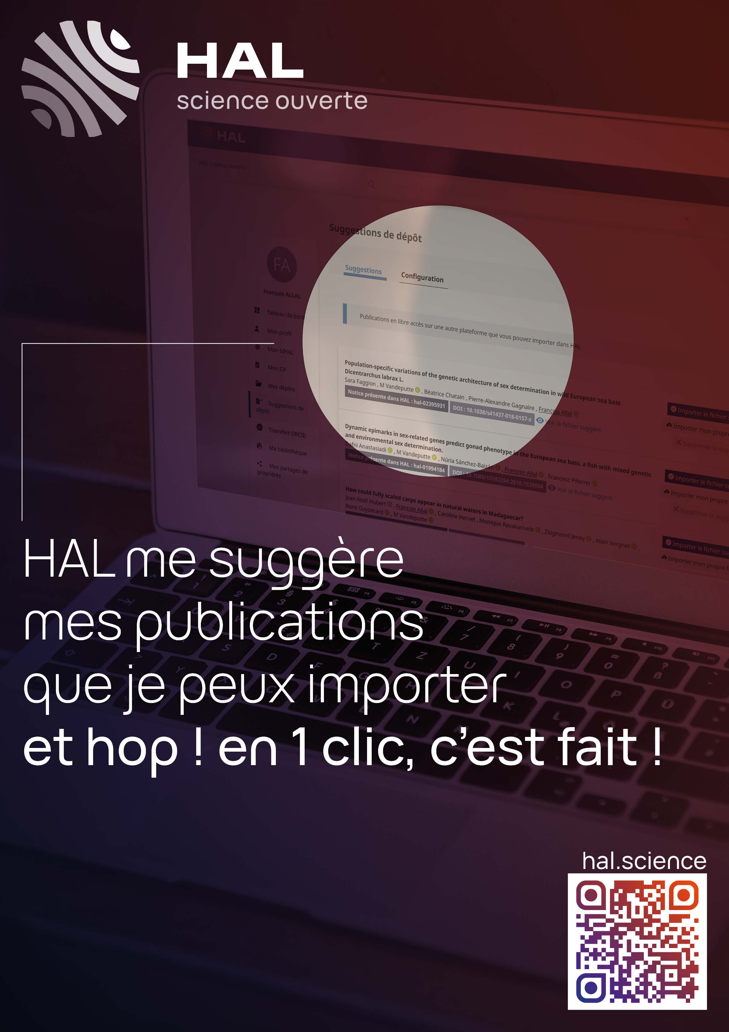 Affiche HAL Modèle Suggestion de dépôts