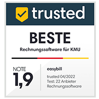 Trusted Award Beste Rechnungssoftware für KMU 2022