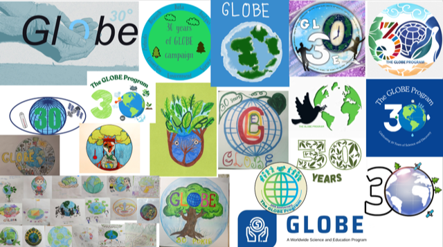 30 Years of GLOBE Campaign Student Logo Designs