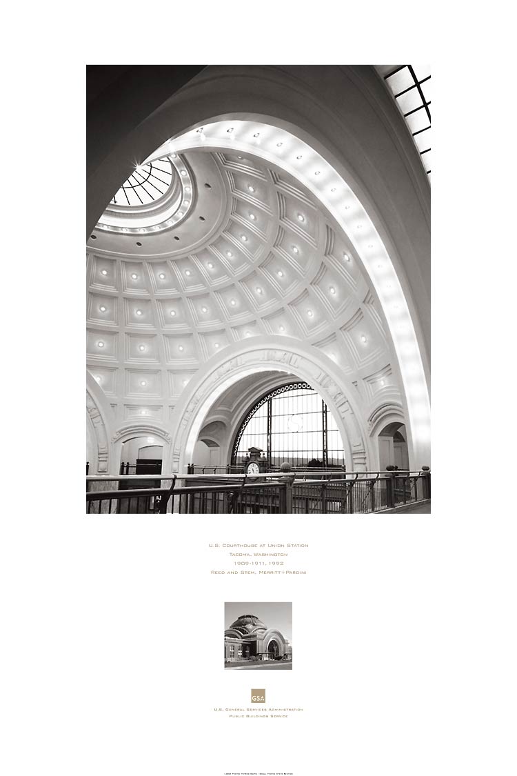 poster of the U.S. Courthouse at Union Station, Tacoma, WA