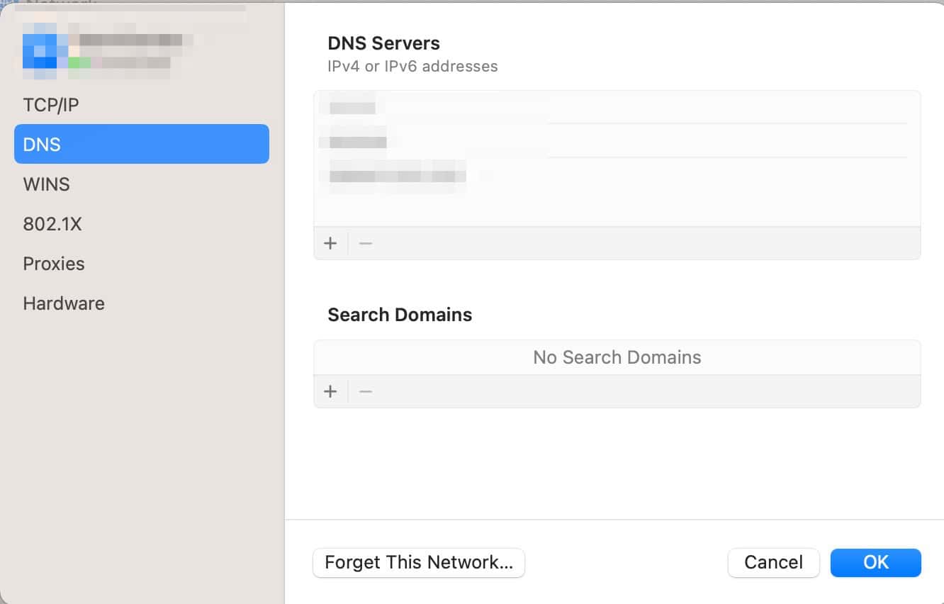 adjust your apple dns settings in system settings