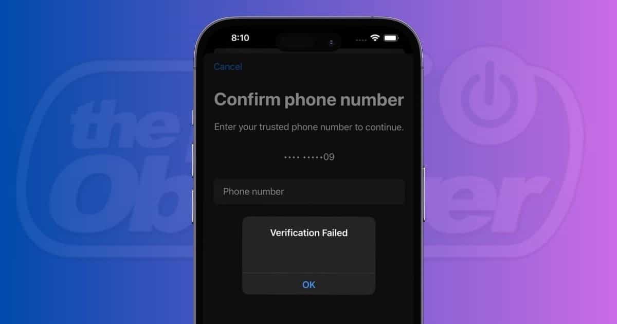 Fix: Verification Failed Could Not Send Code to Phone Number 