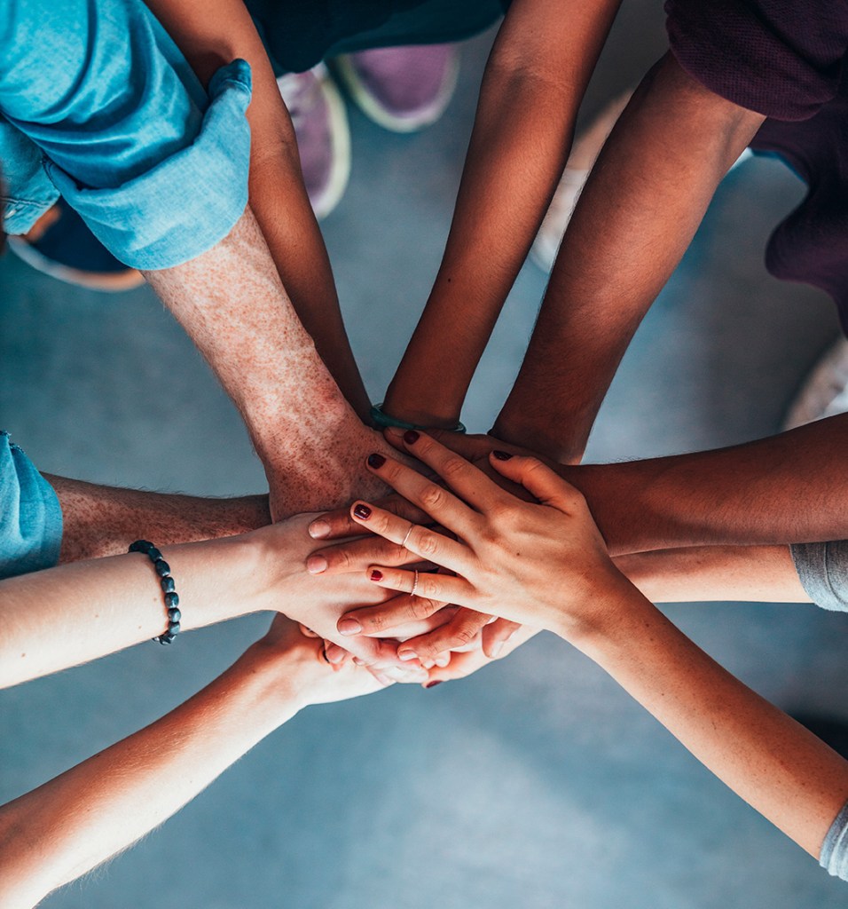 Group of hands