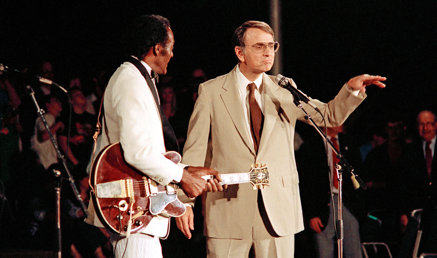 Chuck Berry and Carl Sagan 