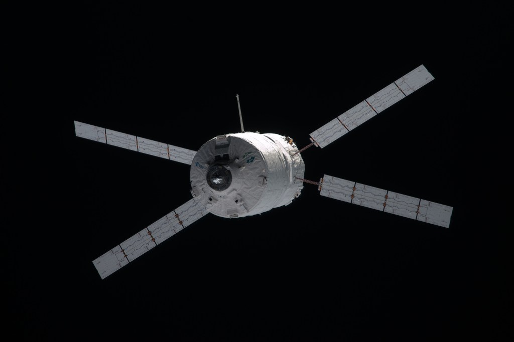 ESA (European Space Agency) launched its Automated Transfer Vehicle (ATV) to resupply the orbiting crew five times.