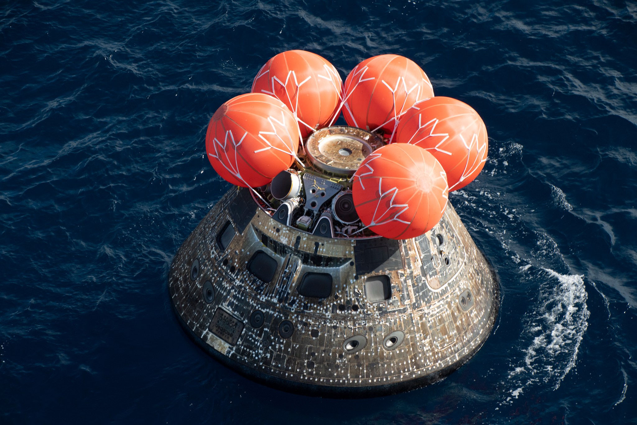 At 12:40 p.m. EST, Dec. 11, 2022, NASA’s Orion spacecraft for the Artemis I mission splashed down in the Pacific Ocean after a 25.5 day mission to the Moon. Orion will be recovered by NASA’s Landing and Recovery team, U.S. Navy and Department of Defense partners aboard the USS Portland.