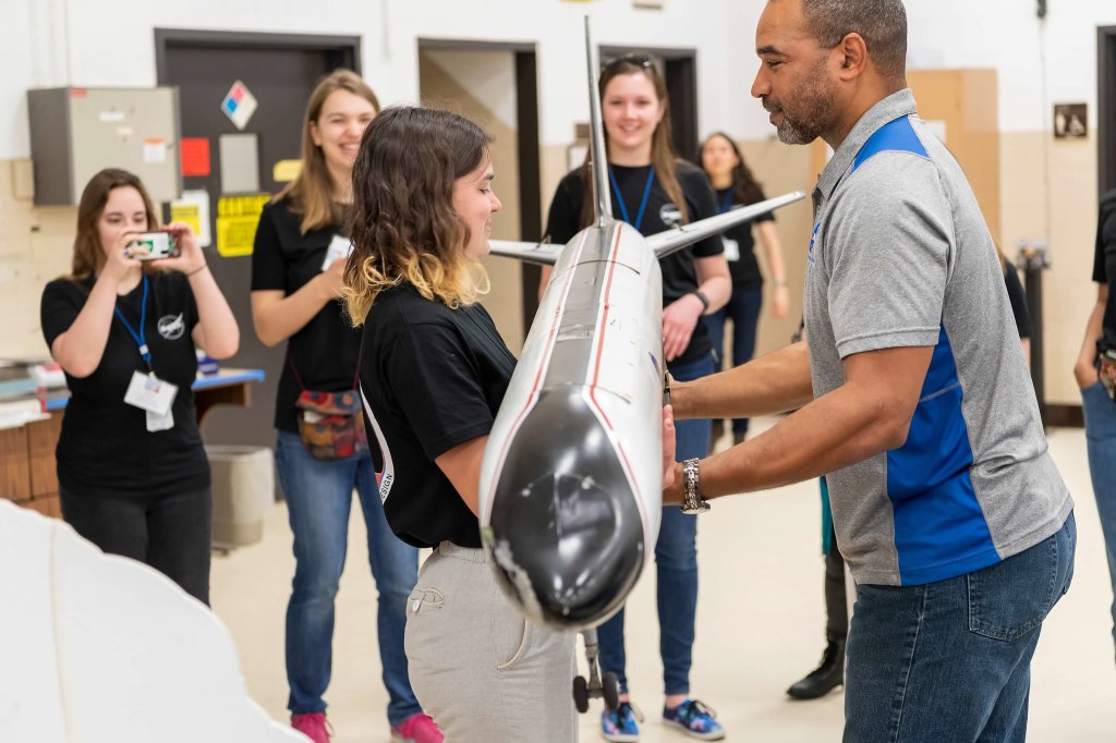 Students participating in NASA's 2019 BIG Idea Forum at Langley Research Center.