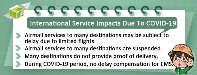 International service impact Due To COVID-19  