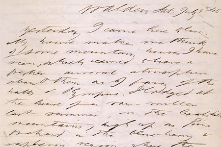 Hand-written page of text dated at top.