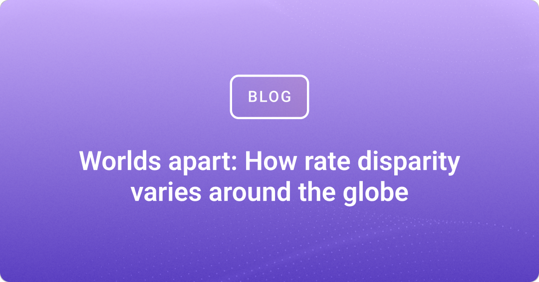 Worlds apart: How rate disparity varies around the globe